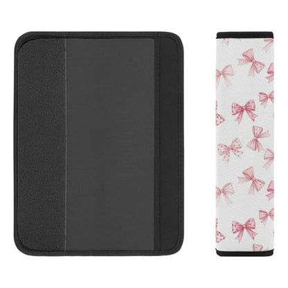 1 Pair Universal Soft and Comfortable Car Seat Belt Pad for Girls and Boys, Most Cars, Kawaii Pink Bow Cute Harness Pads Strap, Neck and Shoulder Support - color: Pattern 710