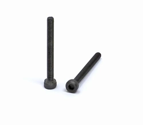 iexcell 100 Pcs M2.5 x 25mm Thread Pitch 0.45 mm Alloy Steel 12.9 Grade Hex Socket Head Cap Screws Bolts Kit, Black Oxide Finish - size: M2.5 x 25mm