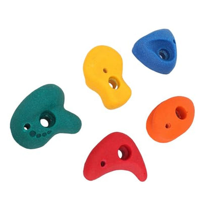 Keenso Climbing Holds, Vibrant Resin Grips, Fun Shapes for Kids Age 3+, Indoor Outdoor Play Wall Equipment