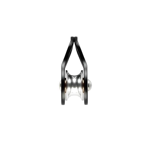 TRANGO Pulley - Alpine & Mountaineering Pulley, Black, Lightweight Size - color: Black