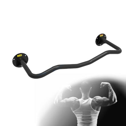 Wall-Mounted Pull-up bar, deep Space Style, Suitable for Installation Without Space Under The Wall, Strength Training Pull-up Bars, bar with Multi-Grip Foam Handle, Pull-up bar for Home Gym,E - size: E