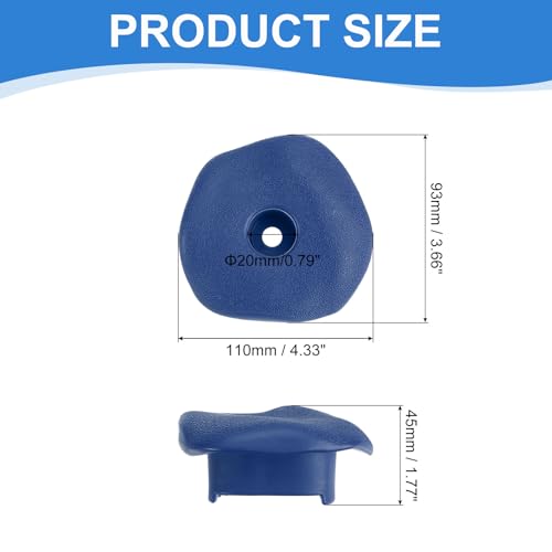 PATIKIL Rock Climbing Holds, Climbing Rock Wall Grips Play Set Climber Attachments with Single Holes for Playground - color: Blue, style: Blue-C