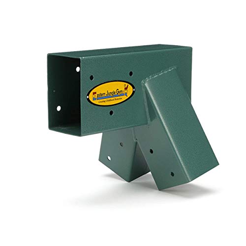 Eastern Jungle Gym Easy 1-2-3 A-Frame Swing Set Bracket, Green | Heavy Duty Swingset Bracket for Easy, Simple Installation | DIY Swing Set Part to Build Playground Sets for Backyards - style: A-Frame Swing Set Bracket