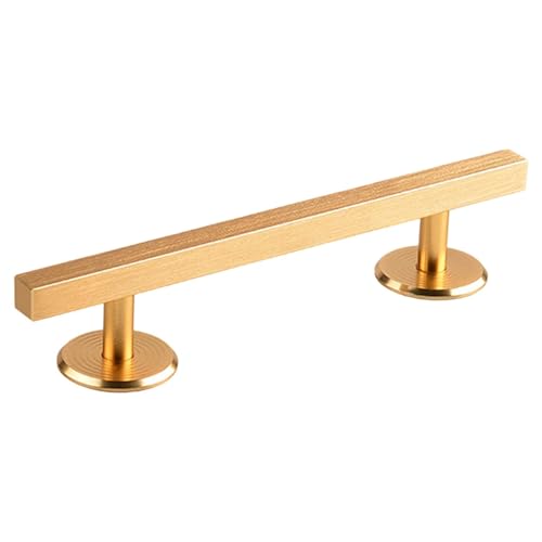 Simhoa Fingerboard Rail, 20cm Aluminum Alloy Grind Obstacle with Stable Base for Tabletop Skatepark Setups, Square Gold - color: 20cm Square Gold