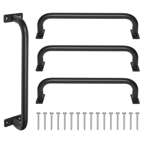 ESPETS 17 Inch 4 Pieces Black Indoor Monkey Bars for Playhouse, Jungle Gym | Swing Set Accessories Grab Handles, Playset Hand Grips, Indoor Monkey Bars for Jungle Gym, Playhouse, Climbing Frame - color: Black -4 Pcs