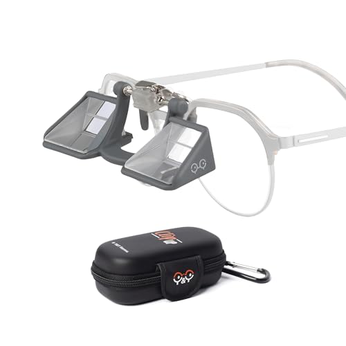 YY Vertical Belay Glasses for Rock Climbing – Upward Vision Prisms for Safe Belaying – Anti Neck Strain – Not for Reading - style: Clip Up