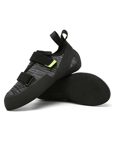 Rock Climbing Shoes for Men Women Slip-Resistant Lightweight Indoor Outdoor Sport Bouldering - color: Green, size: 3 X-Narrow Women/1.5 X-Narrow Men