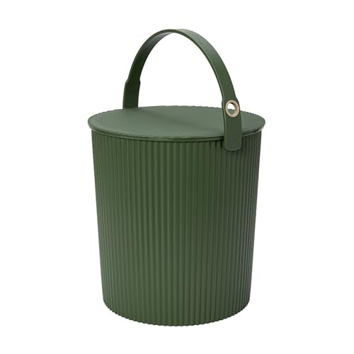 Hachiman Extra Large Bucket | Hands-Free Filling, Easy to Stack and Store, Indoor Outdoor Use - color: Garden Green, size: Extra Large