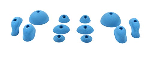 Atomik Rock Climbing Holds Advanced Bolt-On Hangboard in Blue for Grip and Strength Training