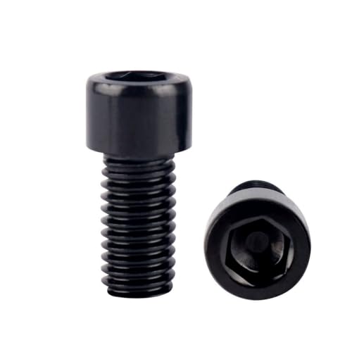 6Pcs Bike Screws M6x10 12 16 18 20 25 30 35mm Stainless Steel Socket Head Cap Allen Hex Bolt (Black, M6 x10mm) - color: Black, size: M6 x10mm