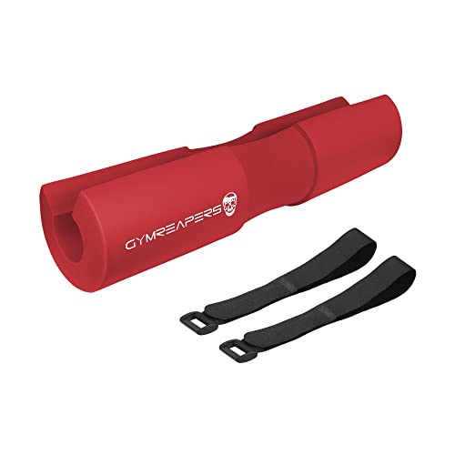 Gymreapers Barbell Squat Pad - Protective Bridge Pad For Hip Thrust, Squats, Lunges - Hip Support, Neck Protection For Bar - color: Red