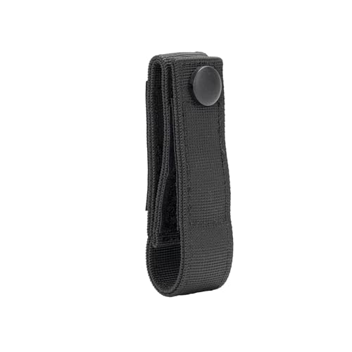 TACNEX Handcuff Strap w/Snap Closure Cuff Holder Nylon Keeper Chain/Hinged Cuffs Carrier Quick Release Clip Hook for ASP Handcuff 1.75"/ 2"/2.25" Duty Belt Law Enforcement Police Sheriff Security - size: 1 PCS, style: Nylon Strap with Copper Snap