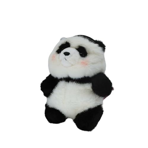 Rock Climbing Chalk Bag – Cute Plush Chalk Bag for Bouldering, Gym, Indoor & Outdoor Climbing – Drawstring Closure, Adjustable Waist Belt – Fun Character Design for Climbers - color: Black Panda