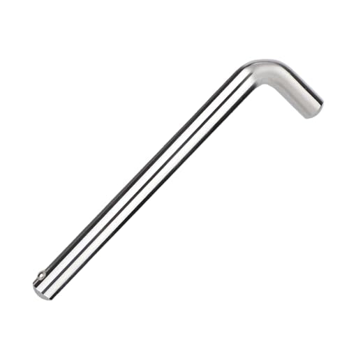 NQEUEPN Weight Stack Pin, 3/8 Inch Diameter Weight Loading Pin L Shaped Stack Extender Selector Inserts Gym Fitness Equipment for Home Gym Accessories - size: 4.4 Inch