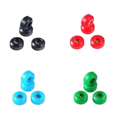 Fingerboard Wheels 8Pcs Professional PU+Metal Urethane CNC Bearing Wheel for Wooden Fingerboard Wheels(White) - color: White