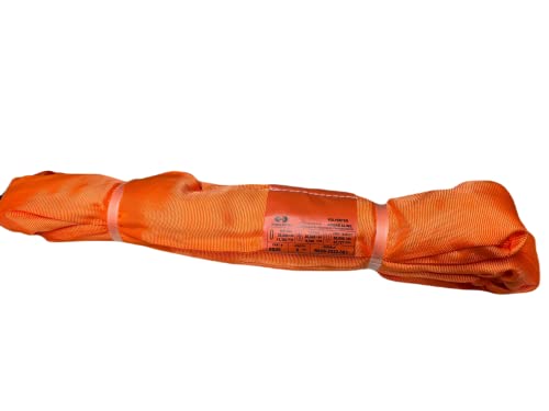 ATERET Powerlift Orange Polyester Endless Round Sling - 4 Feet Length, 25,000 lb. Vertical Capacity, 42,400 lbs Basket - Heavy Duty Poly Lifting Sling - color: 07 Orange - Vertical Capacity 25,000 lbs, size: 4FT