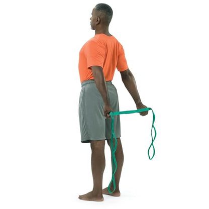 OPTP The Original Stretch Out Strap with Exercise Poster, USA Made Top Choice Stretch Out Straps for Physical Therapy, Yoga Stretching Strap or Knee Therapy Strap