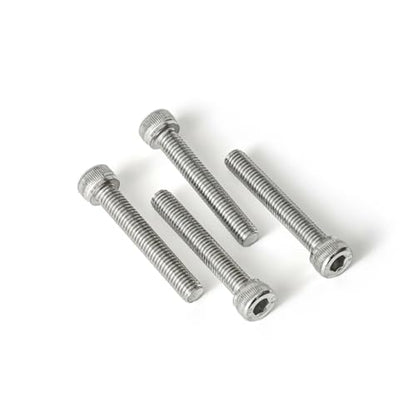 M4 x 50mm (30 Pack) Socket Head Cap Screws, 304 Stainless Steel Bolts with Hex Spanner, Allen Socket Drive, Full Thread, Bright Finish