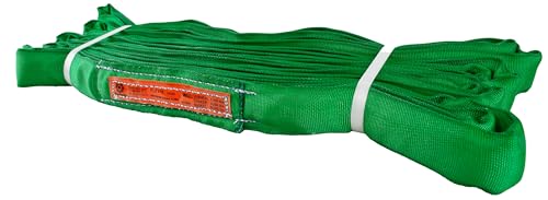 Power Lift PL2x15' Green Polyester Round Sling (5,300 lb. Vertical Capacity)| Various Sizes in Listing | Kennedy Wire Rope & Sling Co. | Proudly Manufactured in the USA - color: Green (PL2) - Vertical Capacity: 5,300 lbs., size: PL2x15'