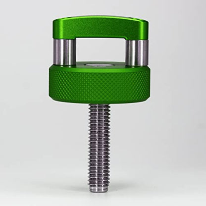 ROCKWORKX Billet Aluminum JKU Hard Top Quick Removal Fastener Thumb Screw, Integrated D Ring (Green) - color: Green