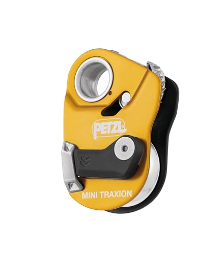Petzl MINI Traxion Pulley - Openable Progress Capture, Yellow