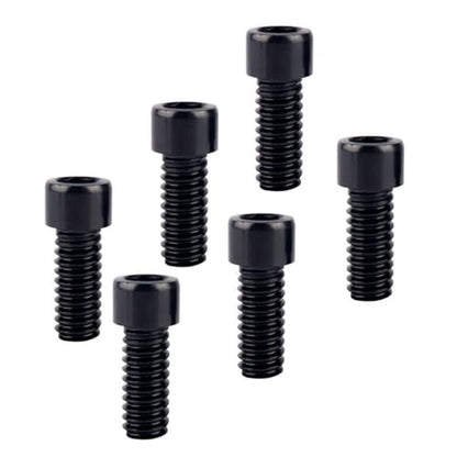 6Pcs Bike Screws M6x10 12 16 18 20 25 30 35mm Stainless Steel Socket Head Cap Allen Hex Bolt (Black, M6 x12mm) - color: Black, size: M6 x12mm
