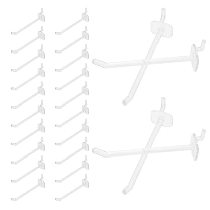 50pcs Plastic Pegboard Hooks 10cm Hanging Board Hooks for Garage Wall Organizer and Tool Storage Accessories
