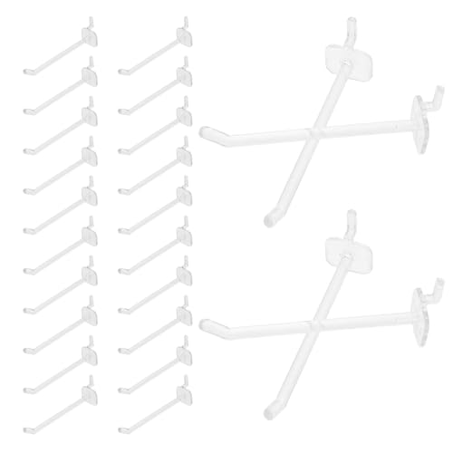 50pcs Plastic Pegboard Hooks 10cm Hanging Board Hooks for Garage Wall Organizer and Tool Storage Accessories