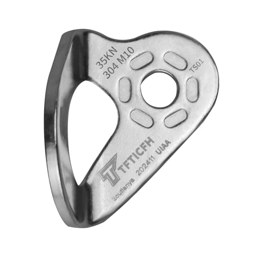 5pc UIAA 35kN Heavy Duty Stainless Steel Climbing Bolt Hanger, M10, Silver, Button Head, 10mm Bolt, for Rock Climbing, Hammock, Gym, Aerial Work, Caving, Rescue - color: Bolt Hanger-5pc, size: 10mm