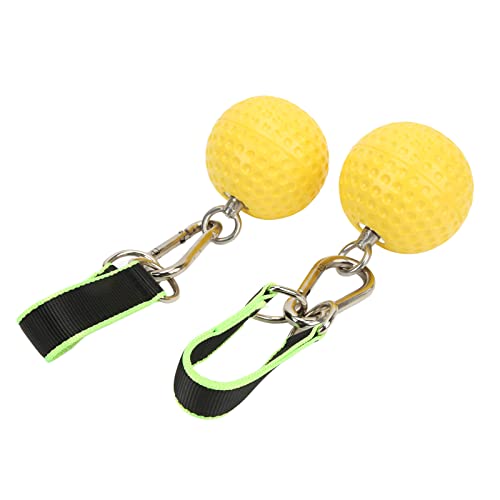 Climbing Pull Up Hand Grips Ball Set, Wireless Arm Strength Training Equipment, Non Slip PU Grip Balls with Webbing Buckle for Rock Climbing Gymnastics Parkour Fitness - size: 97mm model