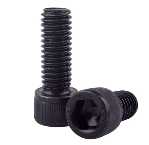 10Pcs 5/16-18 x 1/2" Socket Head Cap Screws Bolts, 12.9 Grade Alloy Steel Black Oxide Finish, Allen Hex Drive, UNC Coarse Full Thread - size: 5/16-18 x 1/2" (10PCS)