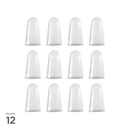 Lee Micro Gel Fingertips - Extra Large Size 13, 0.75" Diameter for Easier Paper Handling, Paper Cut Prevention, and Handling Hot Glue, Clear and Durable Fingertips, 12 Finger Protectors - style: Extra Large 13, 0.75" Diameter