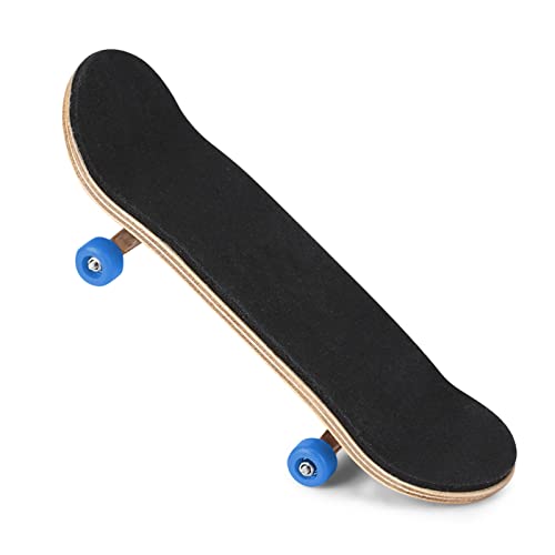 Professional Mini Fingerboards, Maple Wooden Alloy Fingerboard Finger Skateboards with Box Reduce Pressure Kids Gifts Finger Skateboard - color: Dark Blue