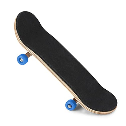 Ejoyous Finger Skateboard, 1Pcs Maple Wooden Alloy Fingerboard Skate Kit with Box Professional Mini Skateboards Reduce Pressure Kids Gifts (Dark Blue) - color: Dark Blue