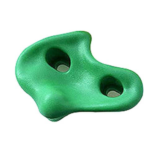 CHICIRIS 12PCS Rock Climbing Holds, PE Ergonomic Comfortable Hand Feeling Wall Grips with High Strength Screws and Wrench Tools, for Indoor Outdoor Kids Adults Training - color: Green