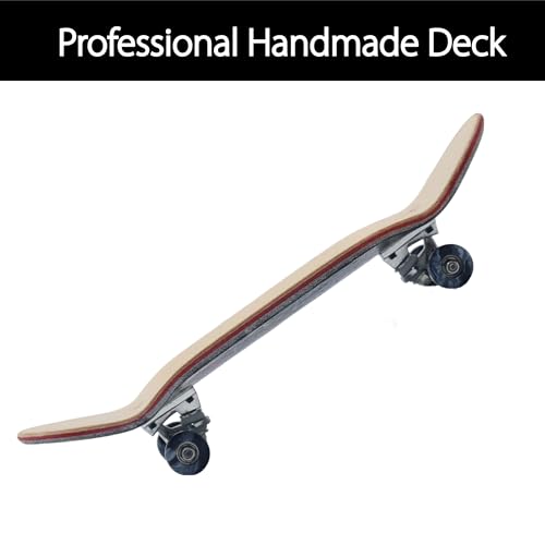 Pro Fingerboard 34mm Wooden Board Professional Finger Skateboard Trucks CNC Swirl Wheels (Dragon)