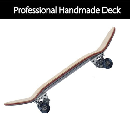 Pro Fingerboard 34mm Wooden Board Professional Finger Skateboard Trucks CNC Swirl Wheels (Dragon)