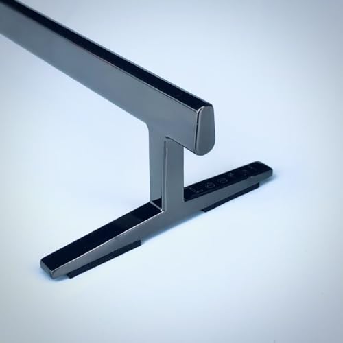 LEEFAI Pro Fingerboard Rail, Metal mini Finger Skateboard Rail for Your ramps and Park, 8.1 x 2.7 x 1.5 inches -the Best Obstacles for fingerboarding,Color (Chrome) - color: Chrome