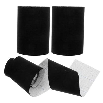 BESPORTBLE 3pcs Elastic Sports Tape for Muscle and Joint Support, Precut Black Spandex Tape with Versatile Use and Elastic Protection for Daily Life and Sports