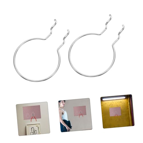 10pcs Heavy Duty Metal Pegboard Hooks Circular Design for Garage Craft Storage Hardware Accessories for Hanging Boards Strong Tool Hangers Organizer