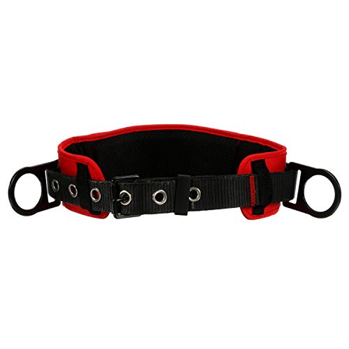 3M Personal Protective Equipment Protecta PRO 1091015 Body Belt with Hip Pad, 2 D-Rings, X-Large (Color May Vary) - size: XLarge