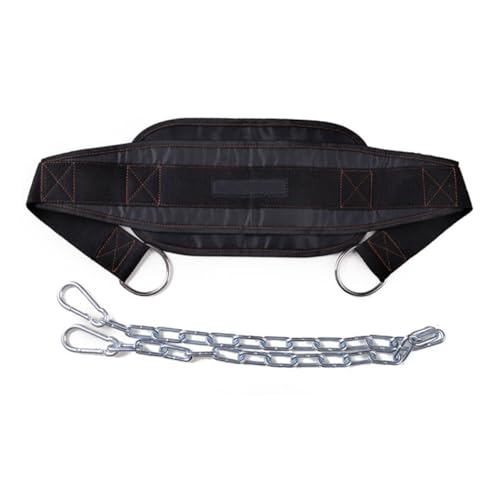 Adjustable U-shaped Dip Belt with Heavy Duty Steel Chain for Weight Lifting Bodybuilding and Chin-ups Training Polypropylene Construction for Athletes and Workout Enthusiasts