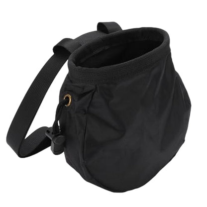 Alomejor Chalk Bag Oxford Cloth Climbing Chalk Bag 16 X 16 X 6 Cm with Fleece Lining Large Capacity Storage Pouch for Rock Climbing Gym Weightlifting