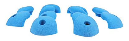 Atomik Rock Climbing Holds Set of 12 Bolt-On Medium Double Incut Roof Jugs in Blue