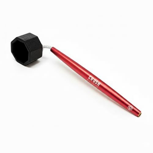Crush Billiards Aluminum Chalk Holder – Octagon Cue Chalk Case for Predator 1080 Chalk – Upgraded Build with Extra Length & Balanced Weight – Non-Magnetic Billiards Accessory for Pool Players & Pros - color: Red