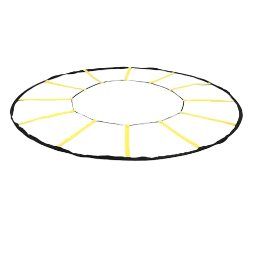 Circular Agility Training Ladder 12 Rungs Nylon Speed Trainer with Storage Bag for Soccer Basketball Sports