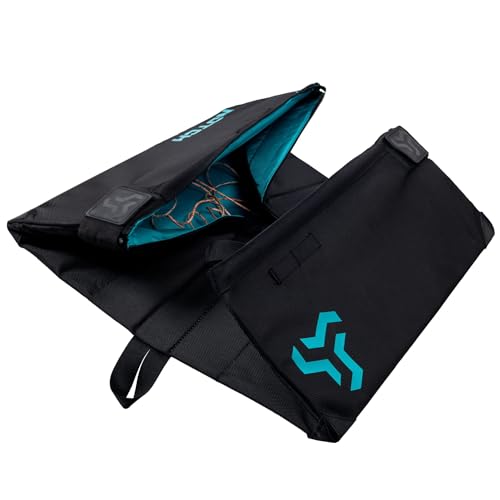 Notch Throwline Folding Popbox holds 2 Throwbags and Throwline (99445) | Color-coded Inner Pockets, Spring-Loaded Corners, Pinch, Press and Fold Closure, Carry Handle, Aluminum Buckle