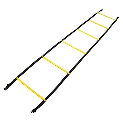 2.6m Fixed Rung Agility Ladder - Heavy Duty Polypropylene Footwork Drill Equipment for Soccer Basketball