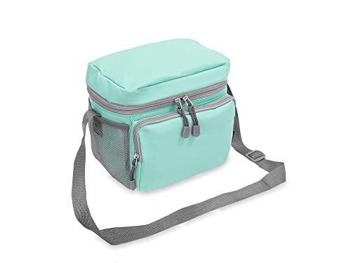 Everest Cooler/Lunch Travel Tote, Aqua Blue - color: Aqua Blue