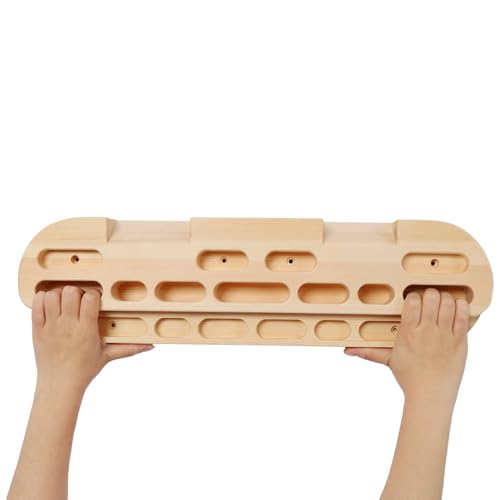 Climbing Hangboard Rock Climbing Training,Rock Climbing Fingerboard, Wooden Climbing Board Trainer for Strengthen Fingers and Grip - style: Style01